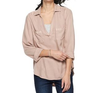NWT Mudd Solid Popover Tunic Size XS